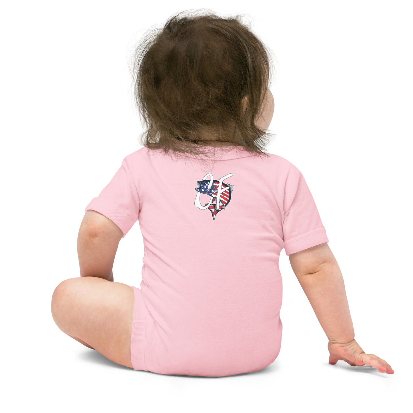 'American Swordfish' Baby Short Sleeve One Piece