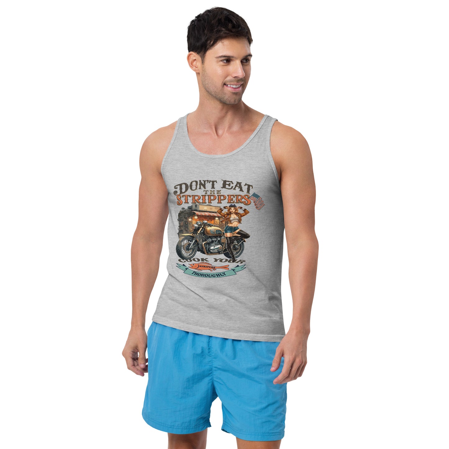 'Don't Eat the Strippers' Graphic Tank Top