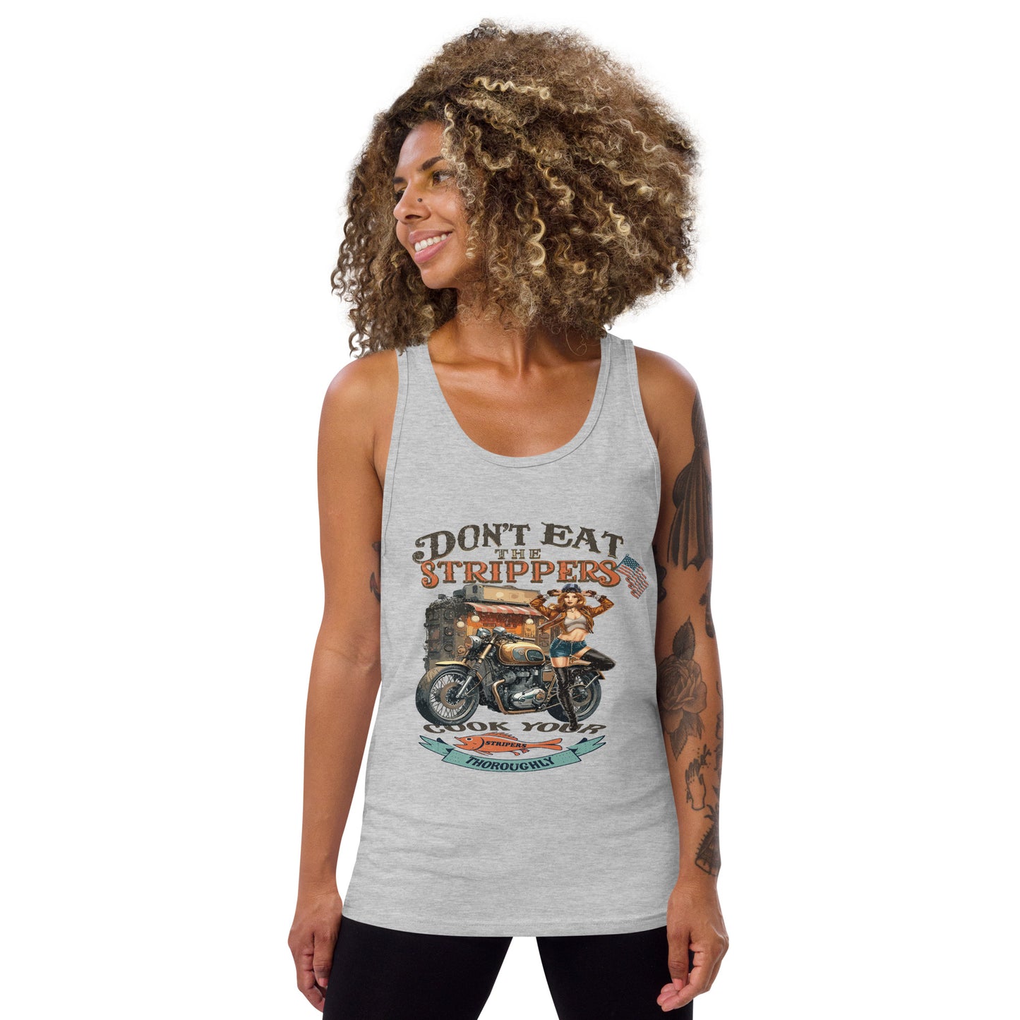 'Don't Eat the Strippers' Graphic Tank Top