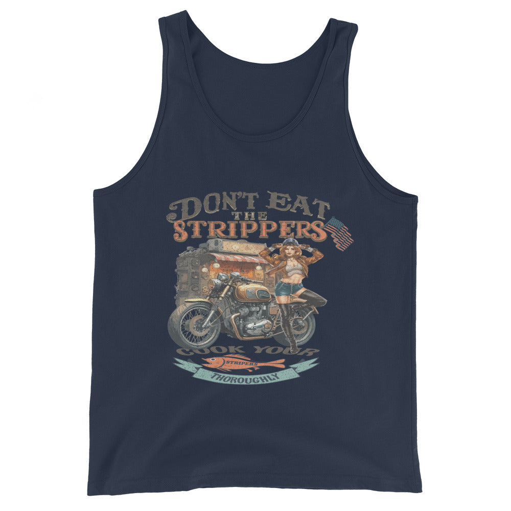 'Don't Eat the Strippers' Graphic Tank Top