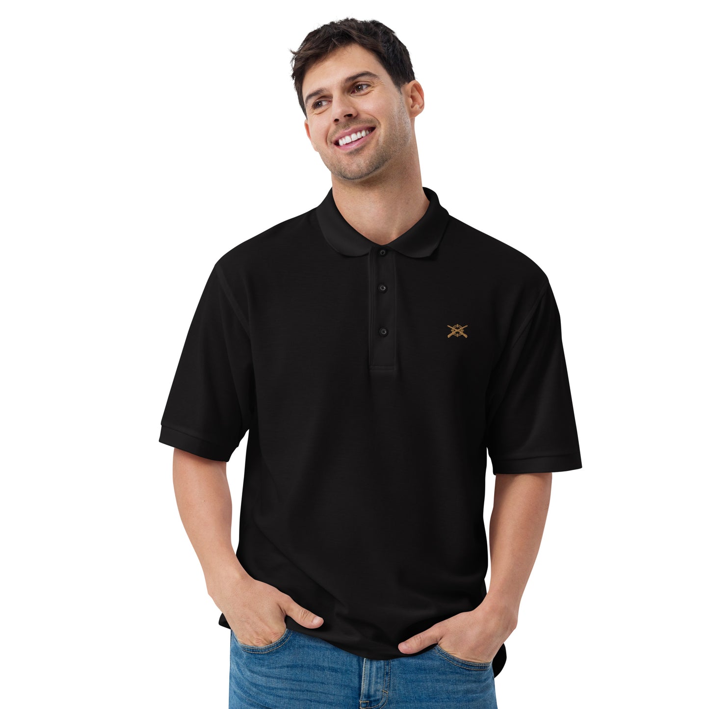 'Shotguns and Crosshairs' Men's Premium Polo