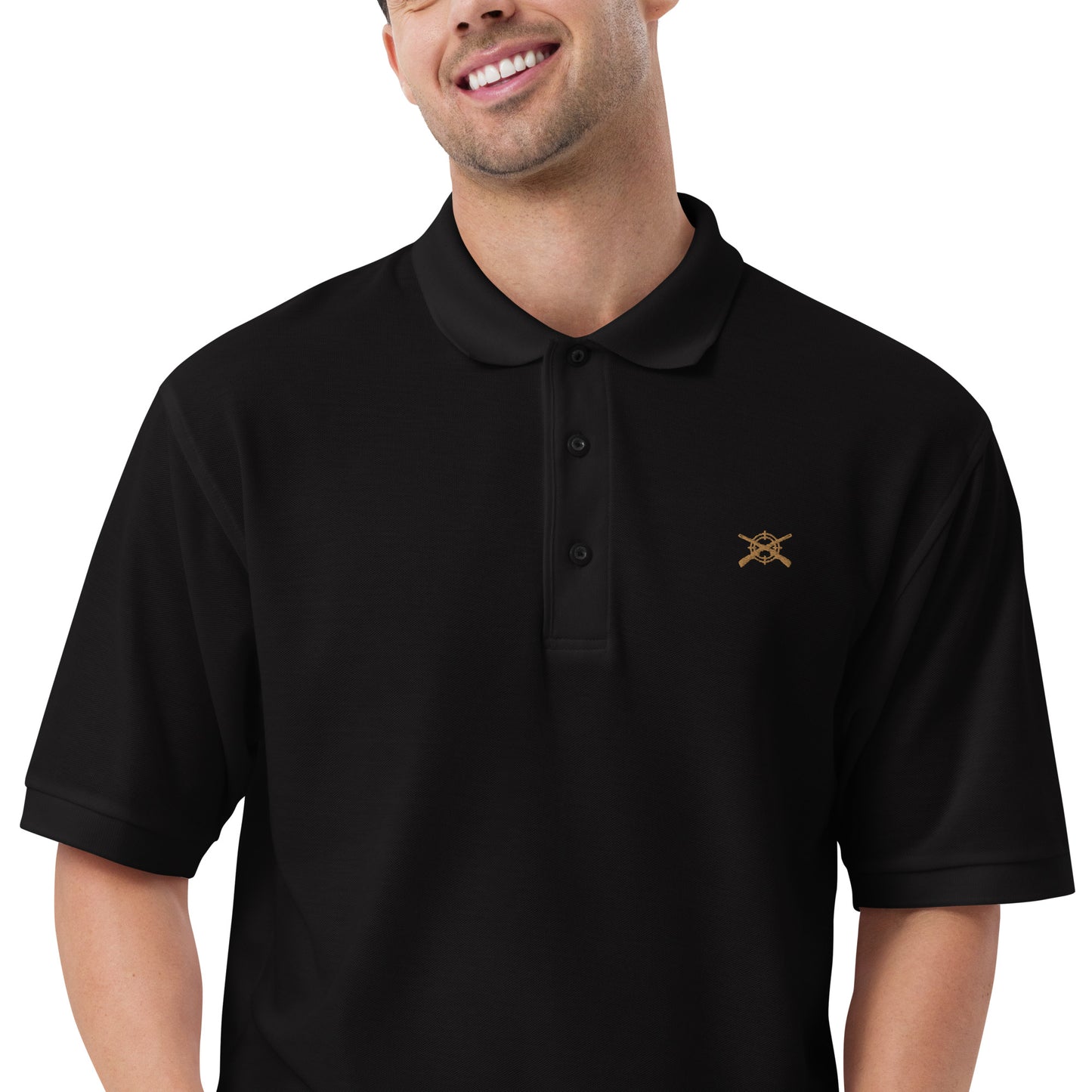 'Shotguns and Crosshairs' Men's Premium Polo