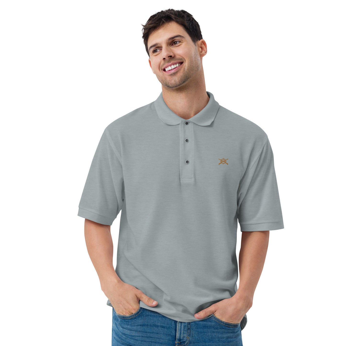 'Shotguns and Crosshairs' Men's Premium Polo