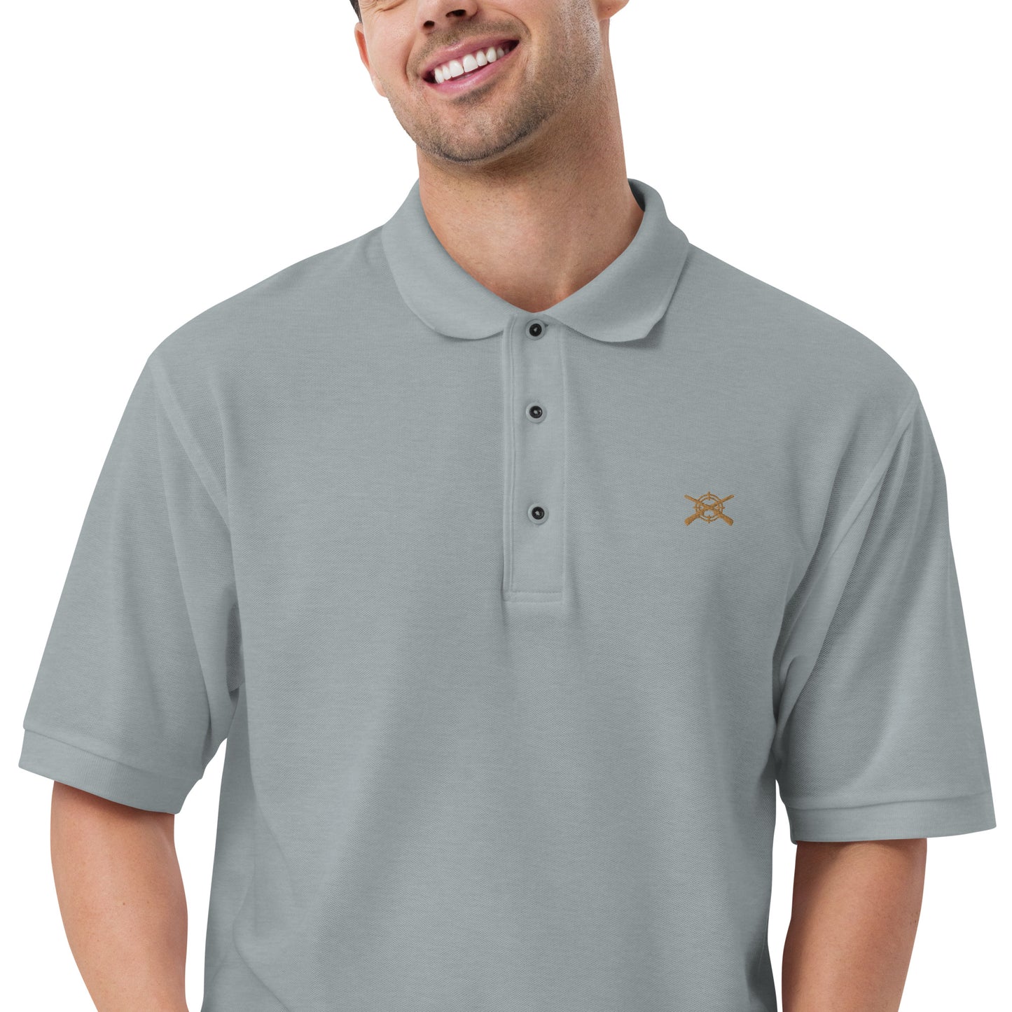 'Shotguns and Crosshairs' Men's Premium Polo