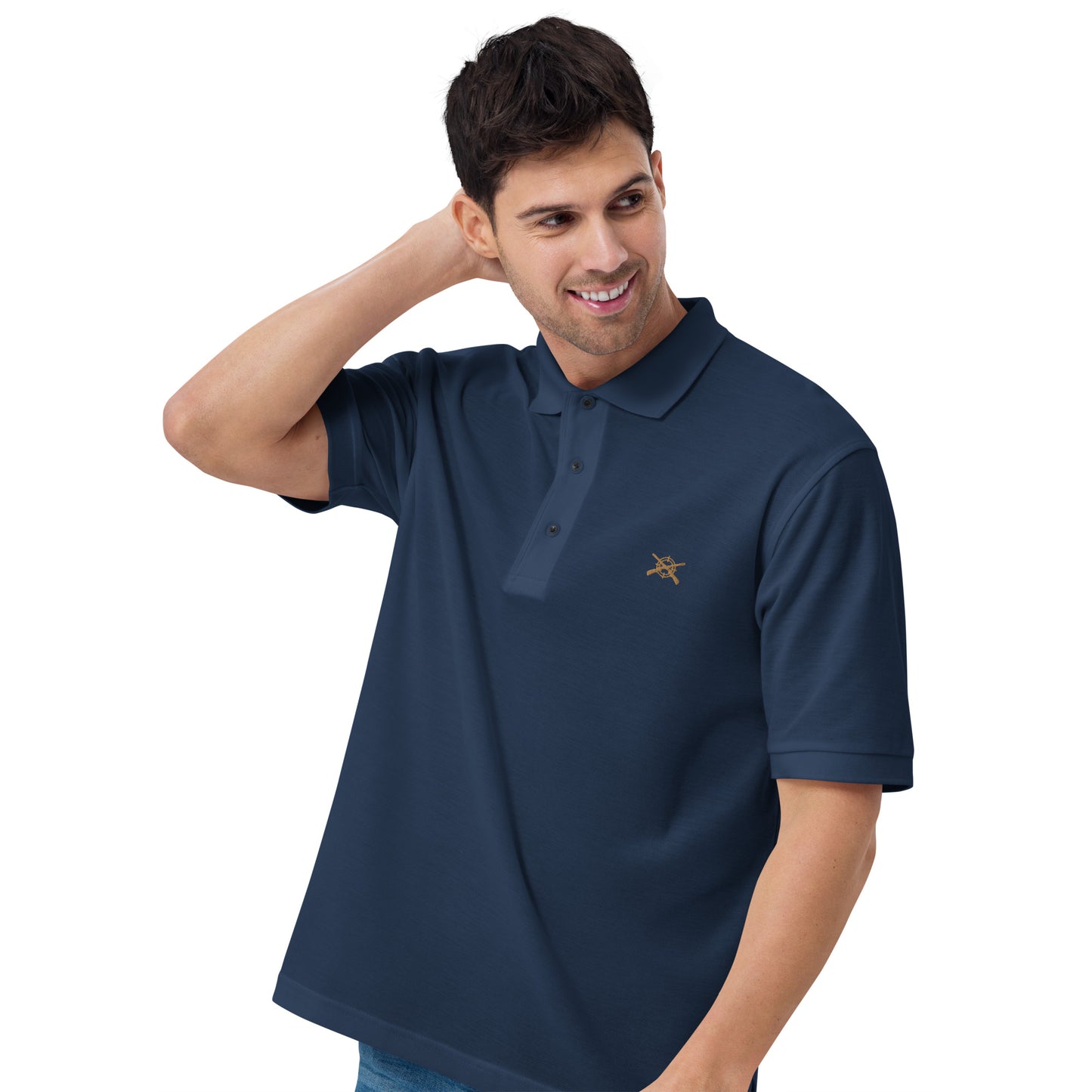 'Shotguns and Crosshairs' Men's Premium Polo
