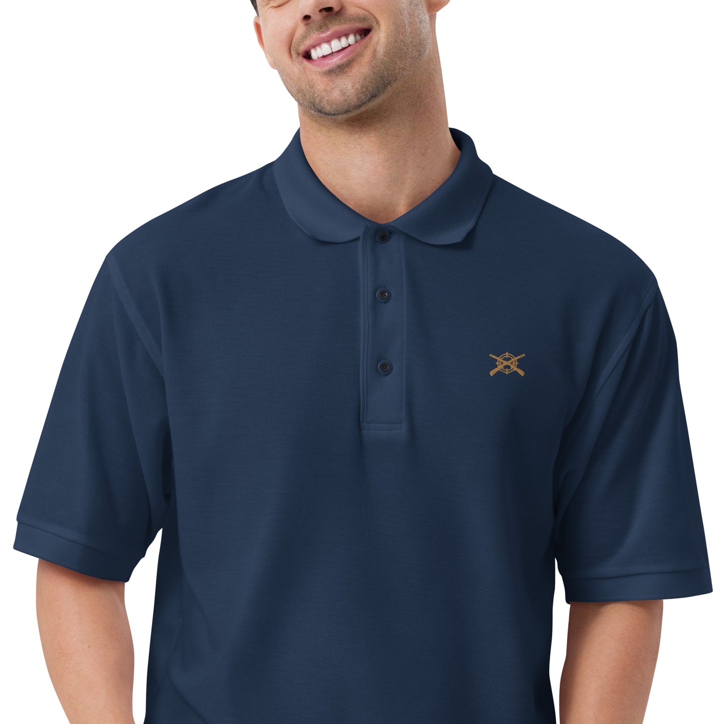'Shotguns and Crosshairs' Men's Premium Polo