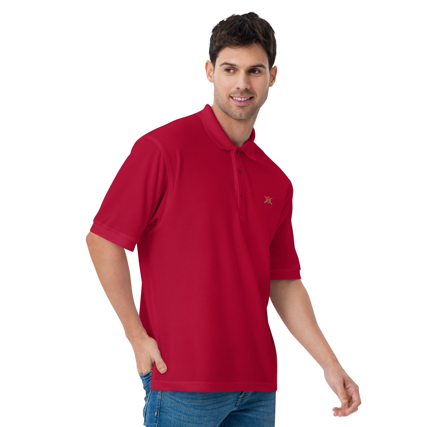 'Shotguns and Crosshairs' Men's Premium Polo