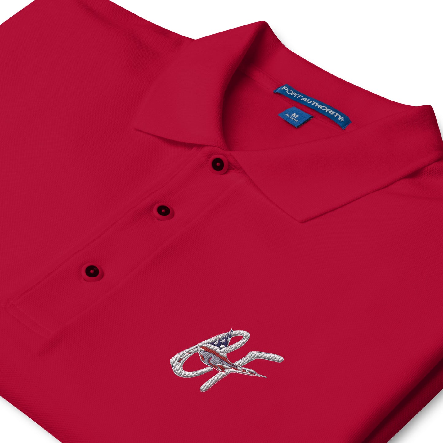 'Conservative Fisherman' Signature Marlin Logo Men's Premium Polo