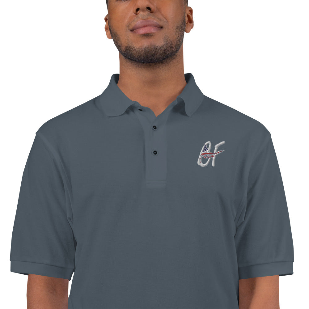 'Conservative Fisherman' Signature Marlin Logo Men's Premium Polo