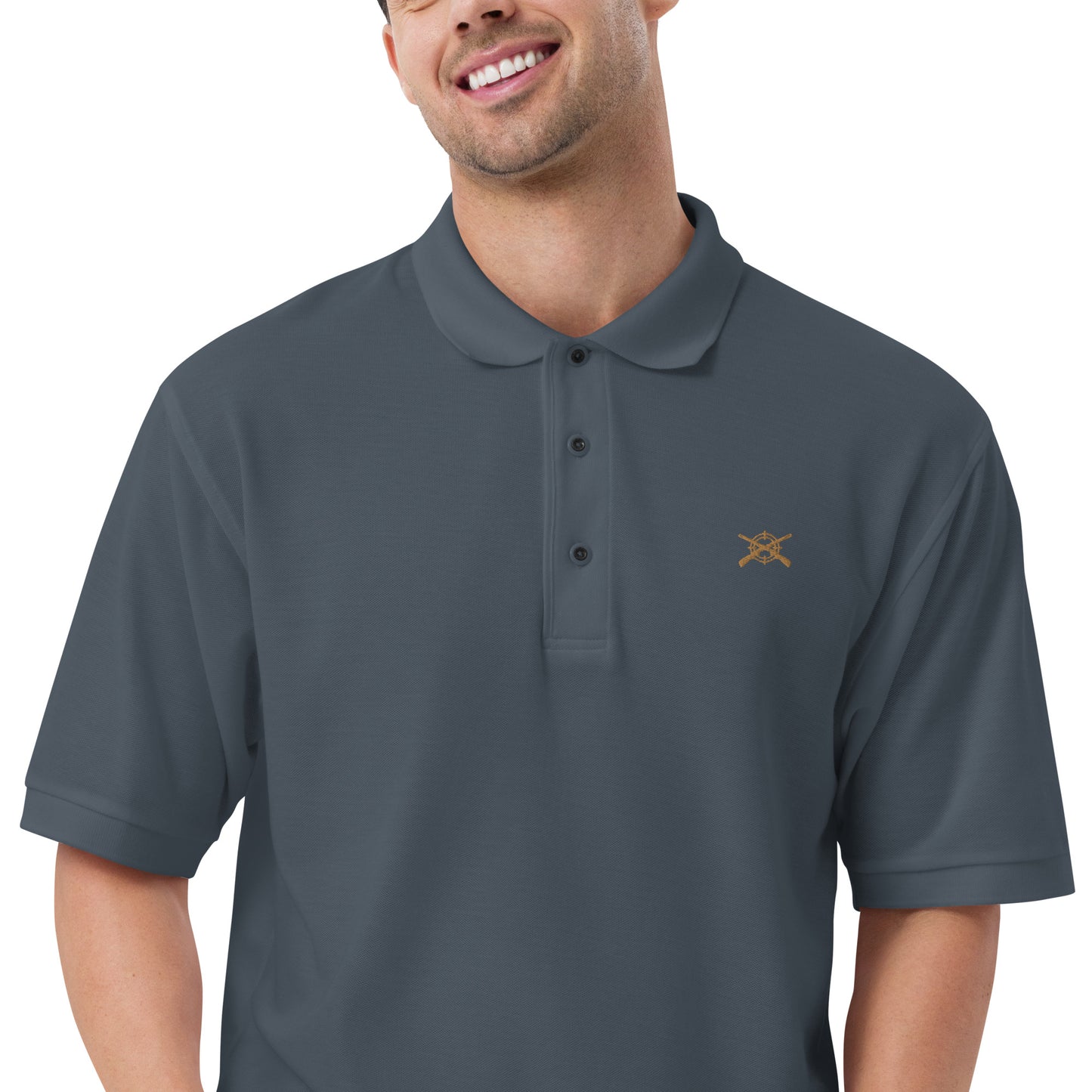 'Shotguns and Crosshairs' Men's Premium Polo
