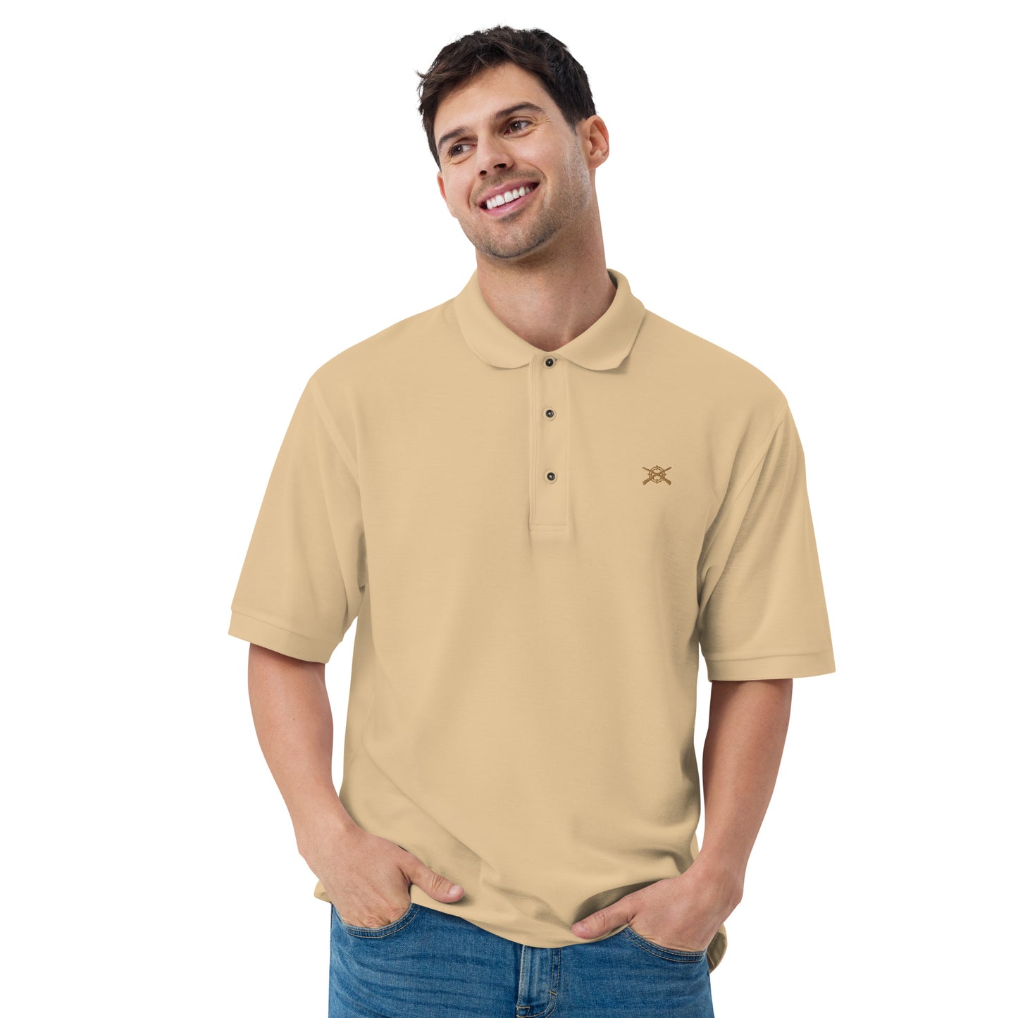 'Shotguns and Crosshairs' Men's Premium Polo