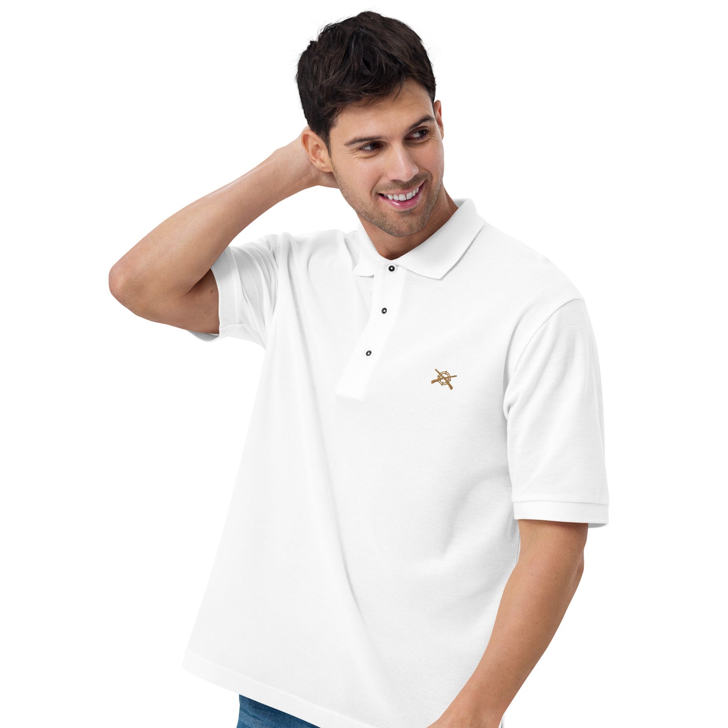 'Shotguns and Crosshairs' Men's Premium Polo