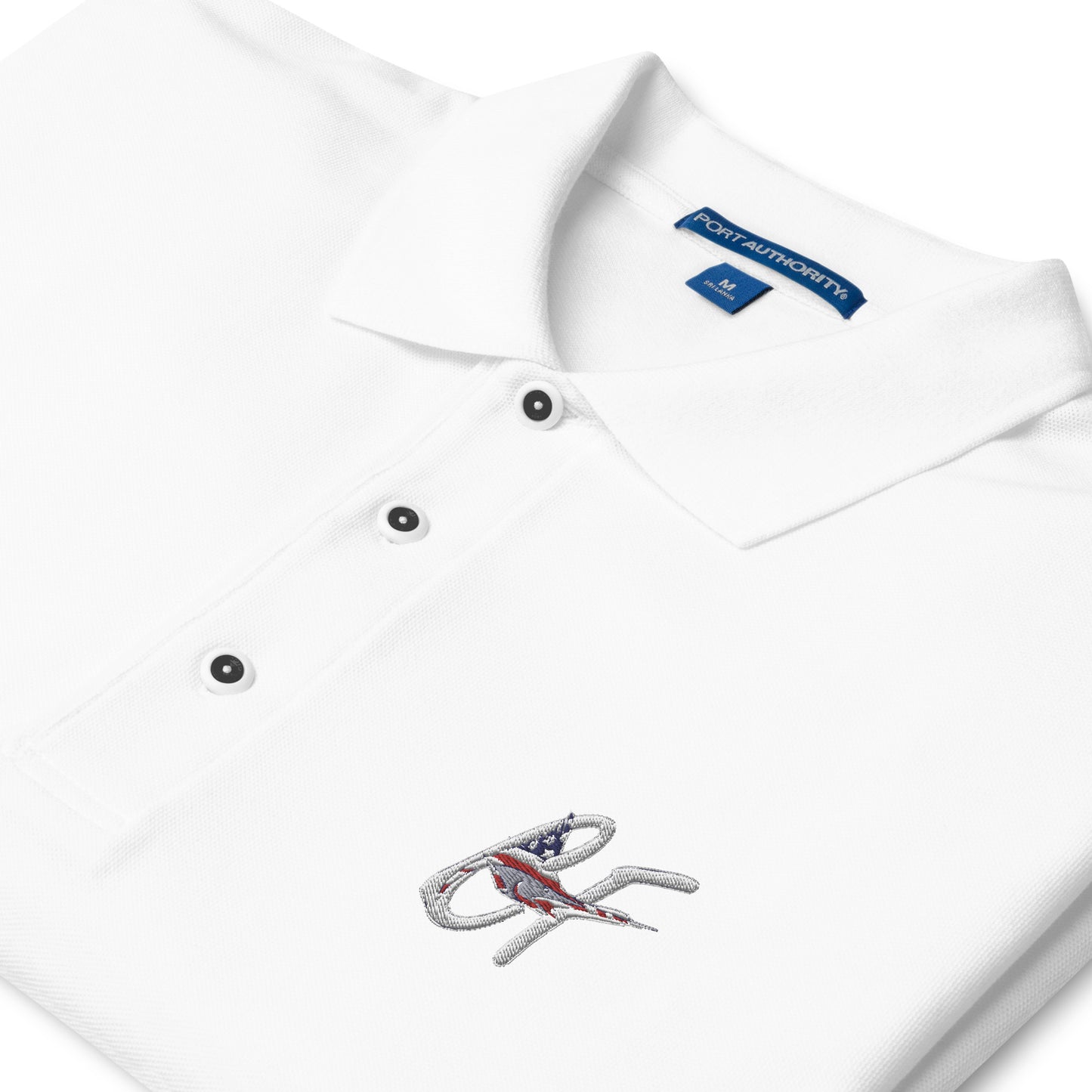 'Conservative Fisherman' Signature Marlin Logo Men's Premium Polo