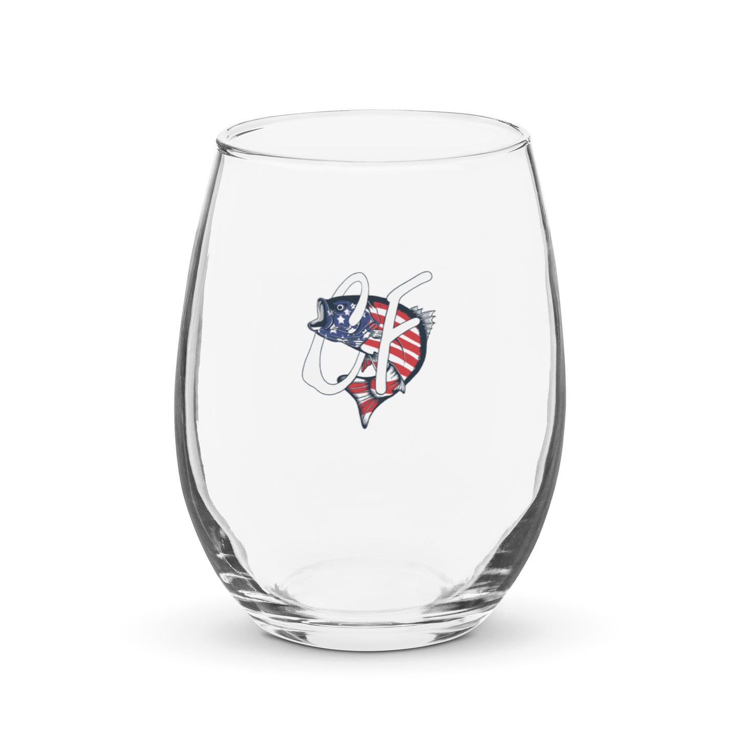 'American Striper' Graphic Stemless Glass