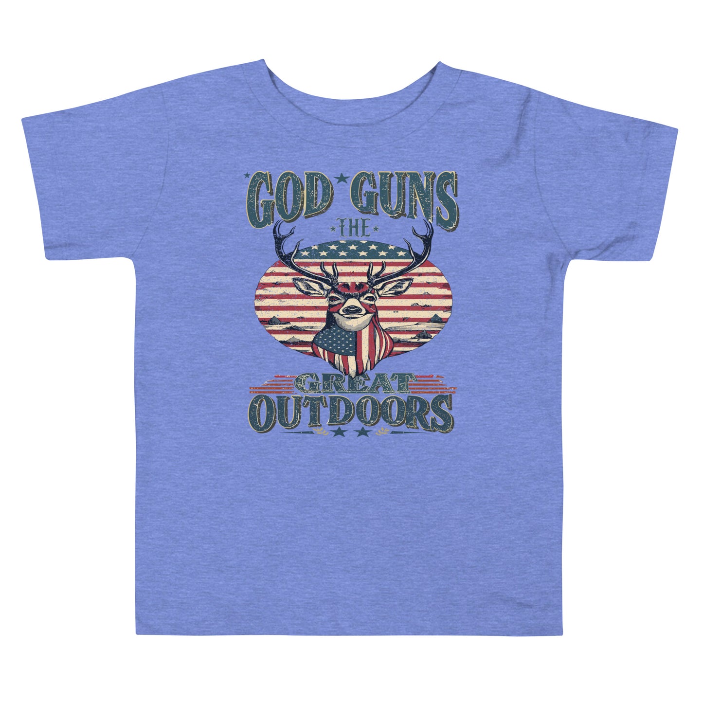 'Gods, Guns, and The Great Outdoors' Toddler T Shirt