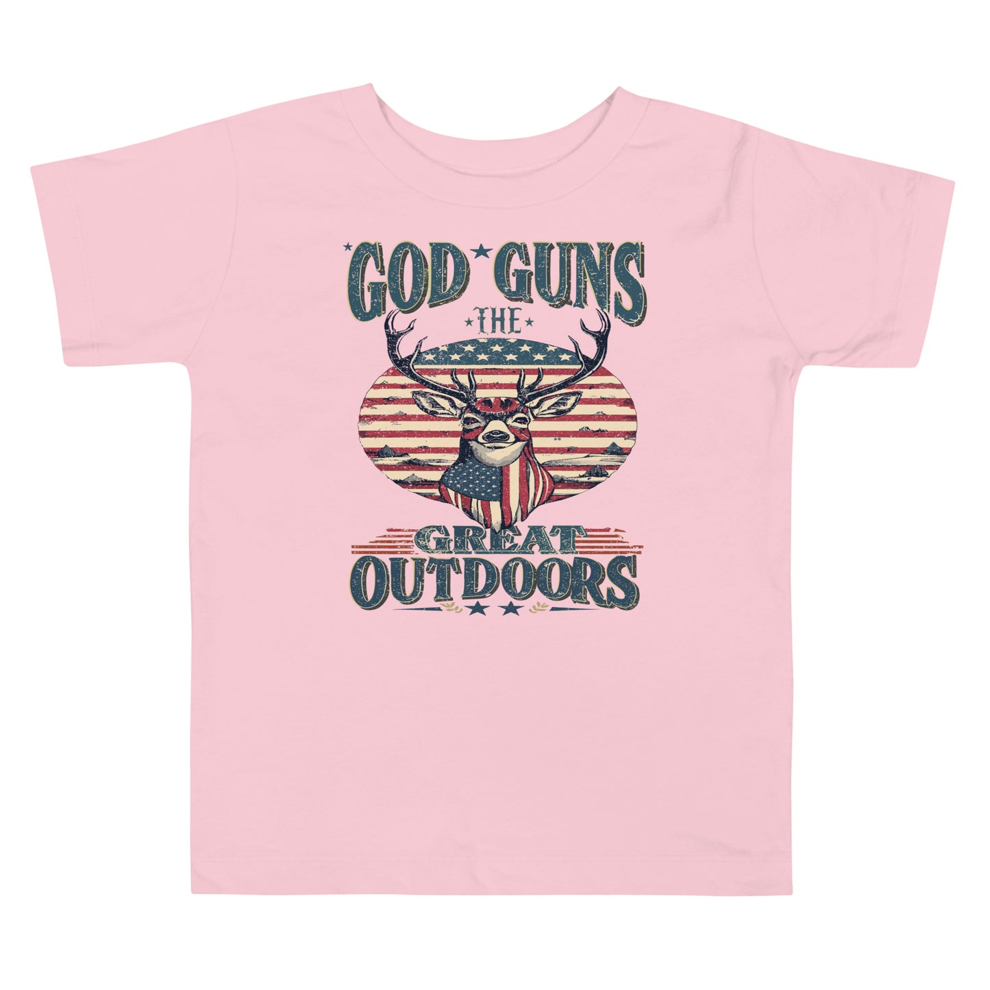 'Gods, Guns, and The Great Outdoors' Toddler T Shirt