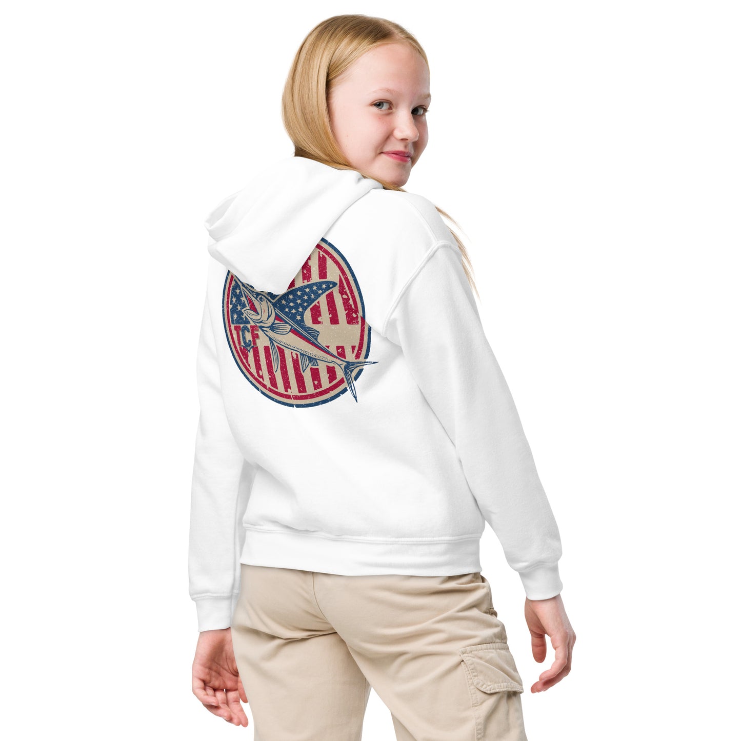 'American Swordfish' Youth Hooded Sweatshirt