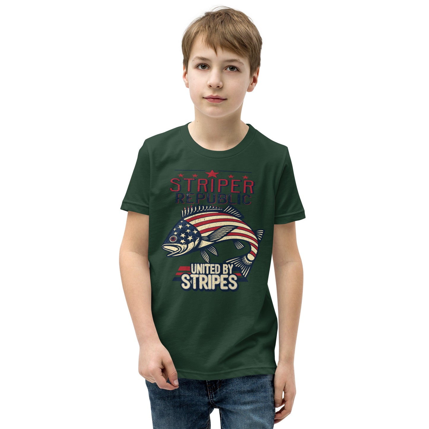 'United by Stripes' Youth Short Sleeve T-Shirt