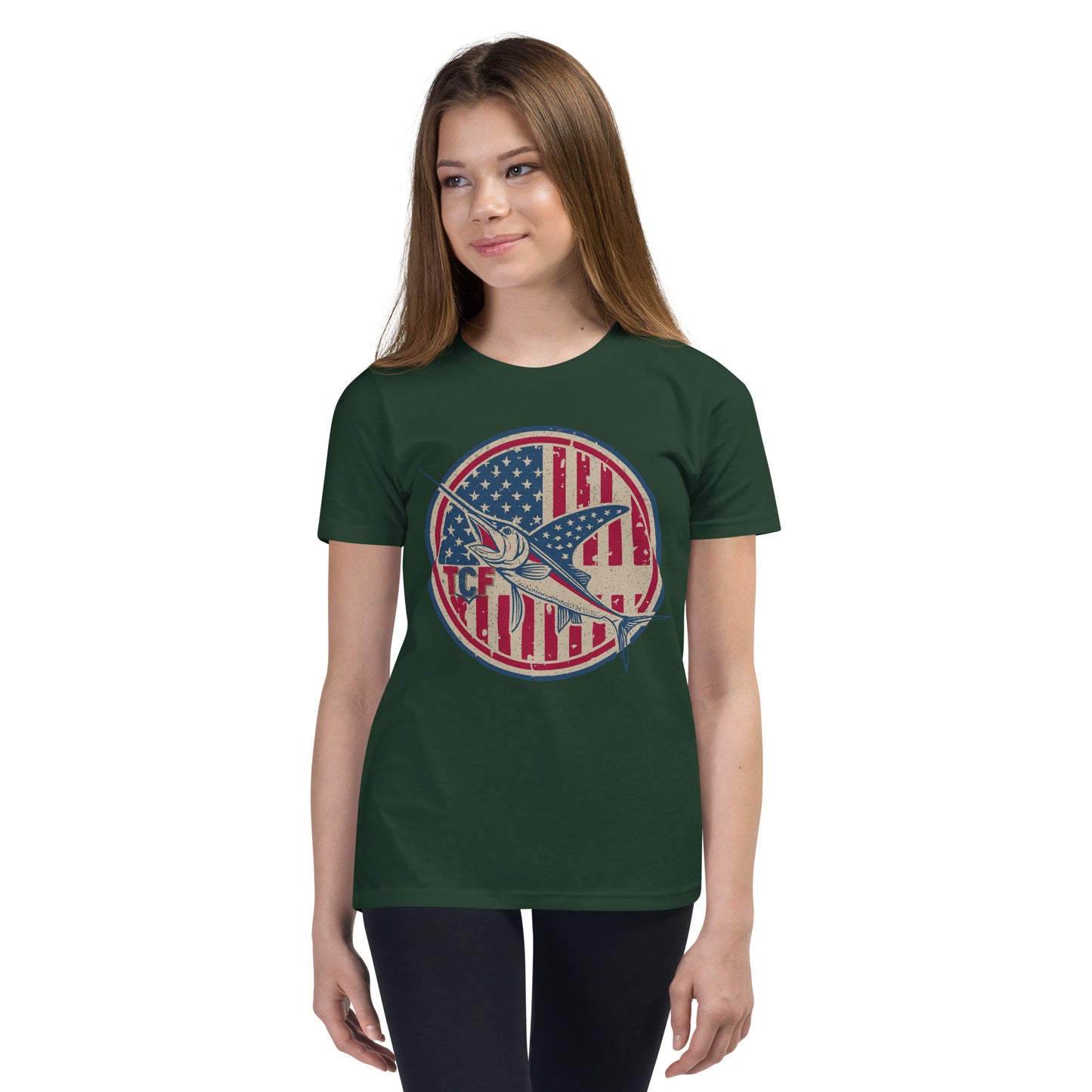 'American Swordfish' Youth Short Sleeve T-Shirt