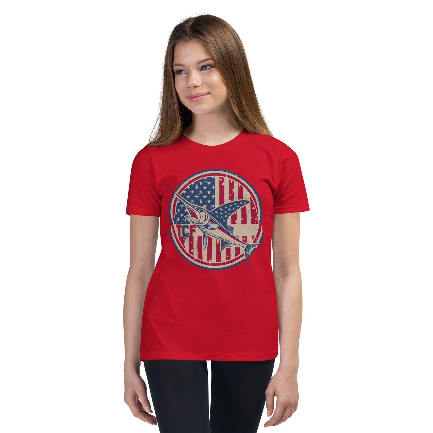 'American Swordfish' Youth Short Sleeve T-Shirt