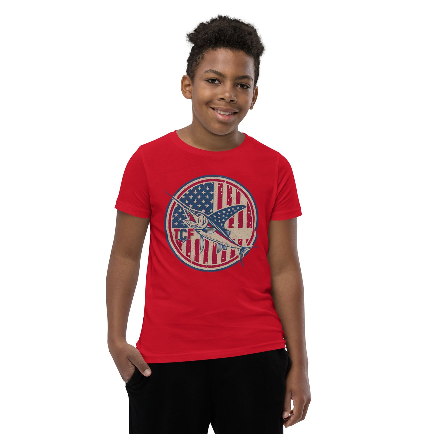 'American Swordfish' Youth Short Sleeve T-Shirt