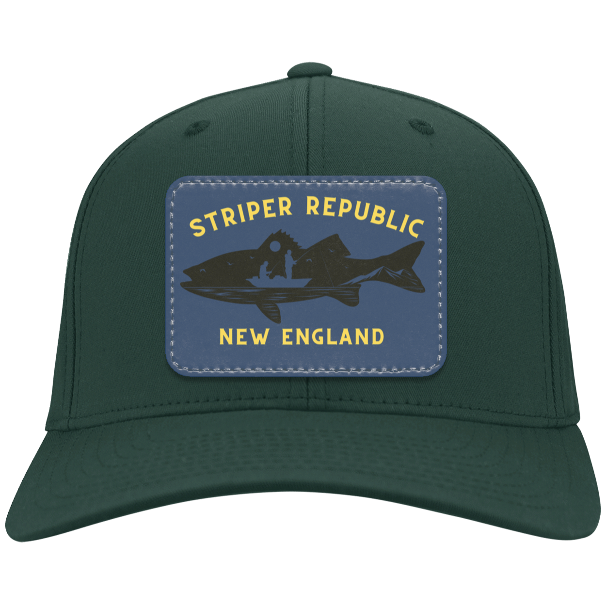 'Striper Republic' Night Bite Patched Twill Cap