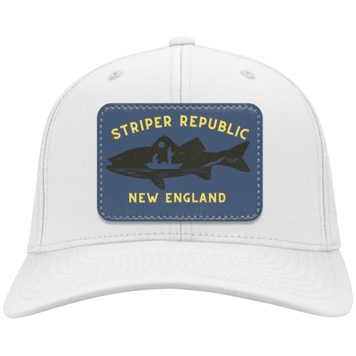 'Striper Republic' Night Bite Patched Twill Cap