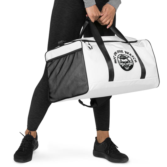 'Not on Our Watch' Stop Coastal Wind Farming Sport Duffel Bag