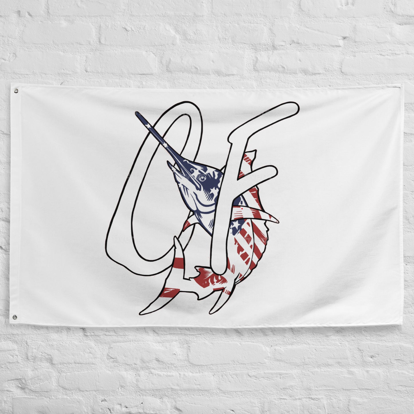 'The Conservative Fisherman' Signature Graphic Flag