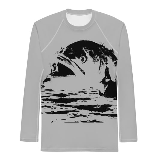 " American Gator Men's Rash Guard - Stylish Slate Design"