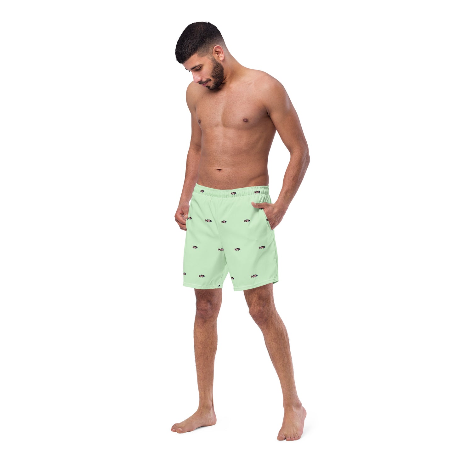 Classic Style of American Blackfish Men's Swim Trunks