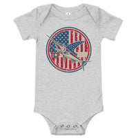 'American Swordfish' Baby Short Sleeve One Piece