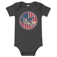 'American Swordfish' Baby Short Sleeve One Piece