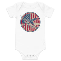 'American Swordfish' Baby Short Sleeve One Piece