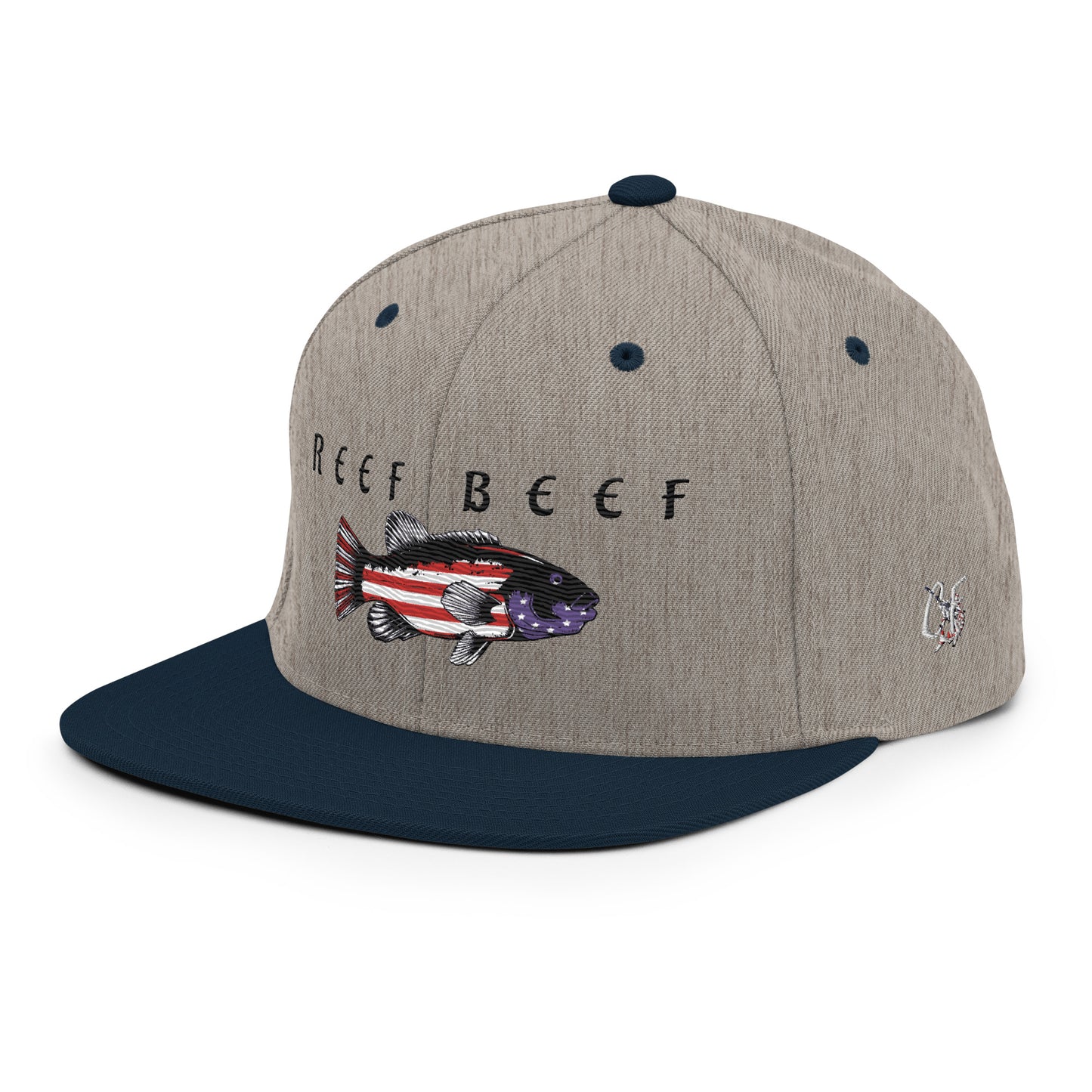 'Reef Beef' American Blackfish Mashup (Dark) Snapback Hat