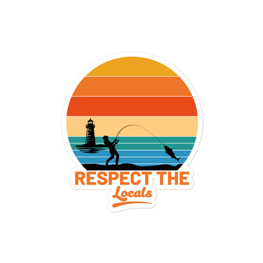 'Respect the Locals' Graphic Sticker