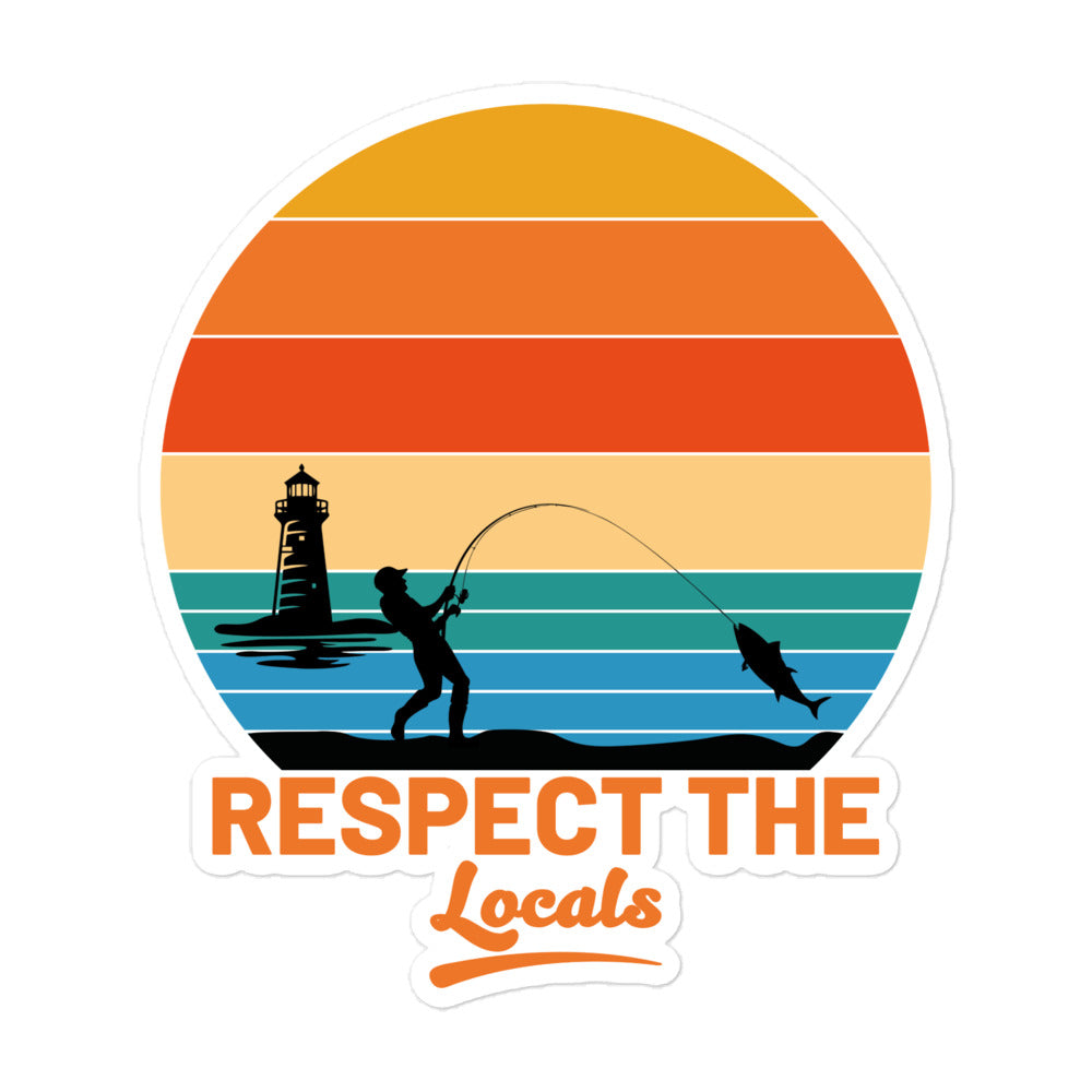 'Respect the Locals' Graphic Sticker