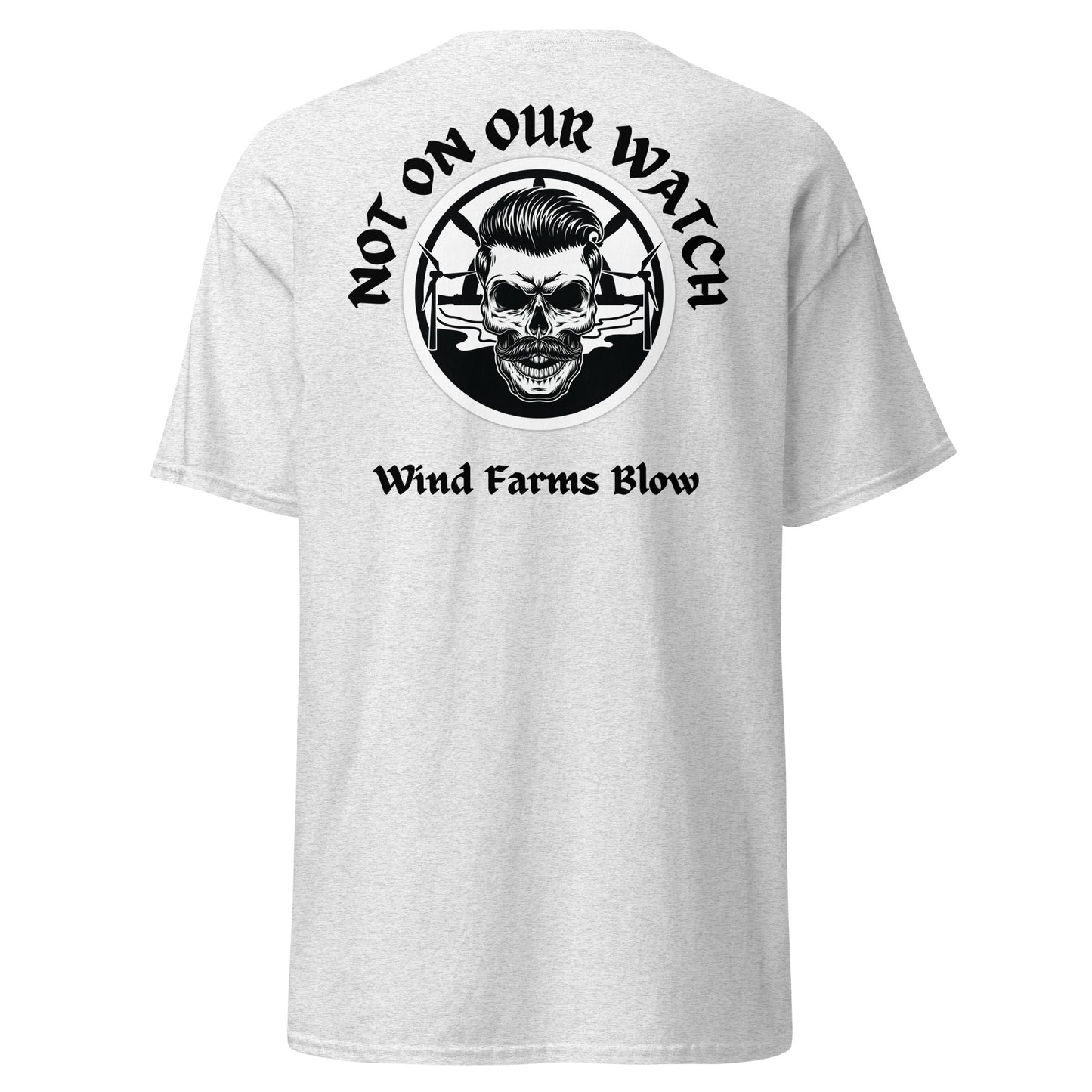 'Wind Farms Blow' Stop Coastal Wind Farming Graphic T Shirt