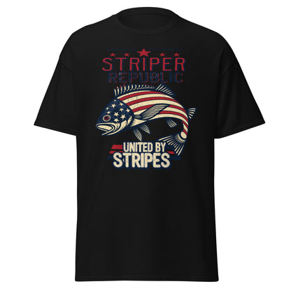 'United by Stripes' Striper Graphic T Shirt