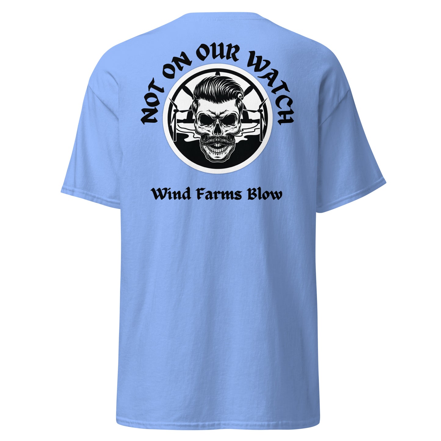 'Wind Farms Blow' Stop Coastal Wind Farming Graphic T Shirt