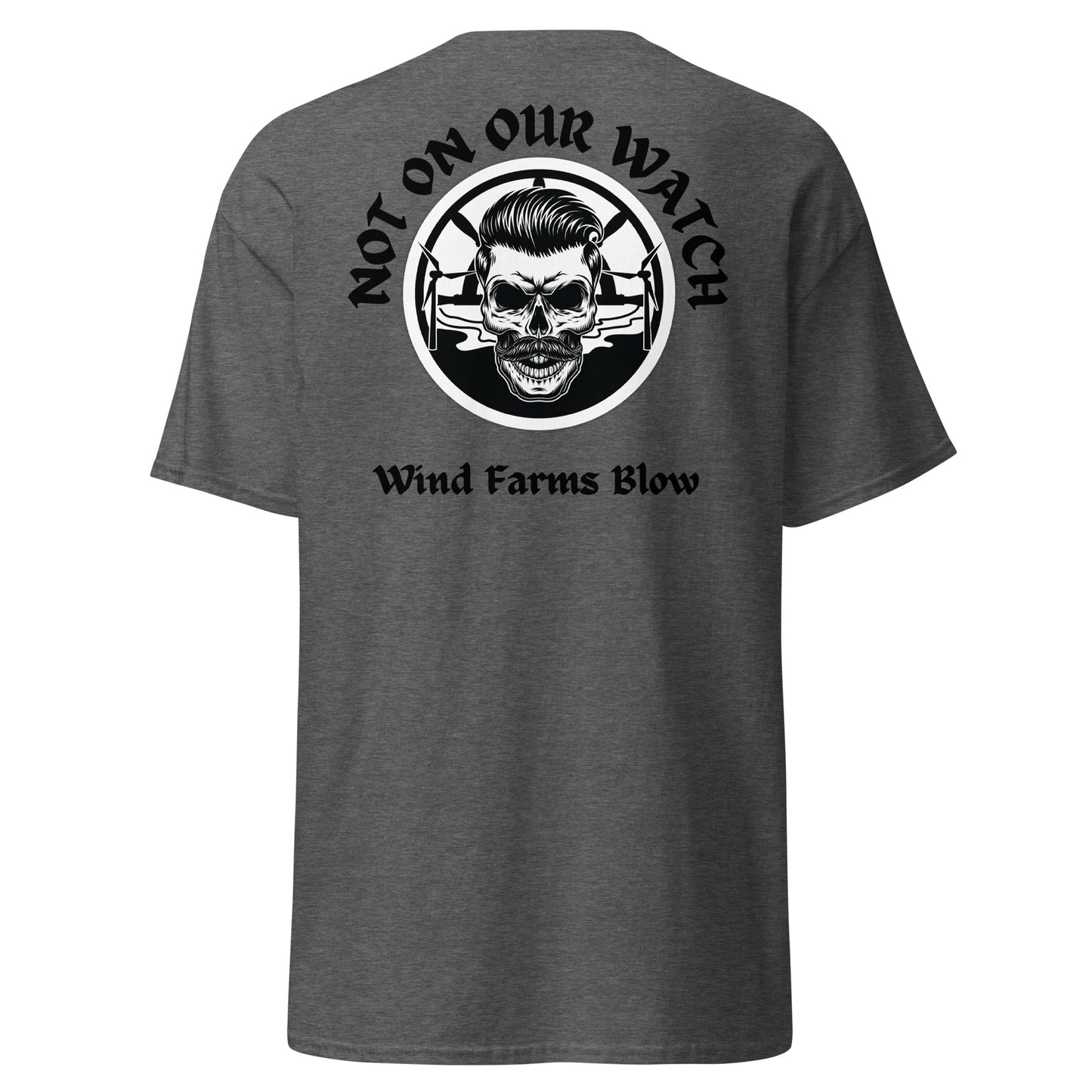 'Wind Farms Blow' Stop Coastal Wind Farming Graphic T Shirt