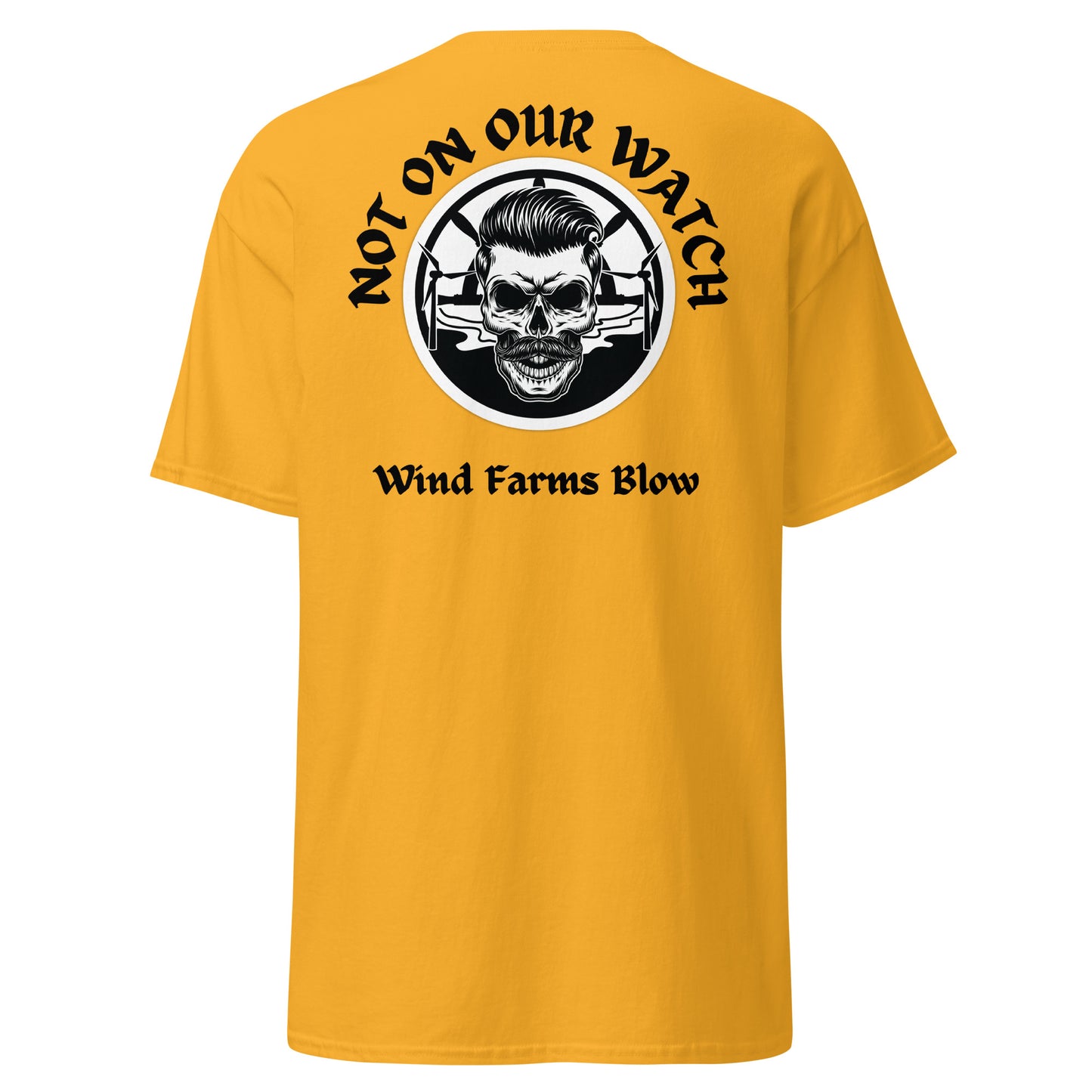 'Wind Farms Blow' Stop Coastal Wind Farming Graphic T Shirt