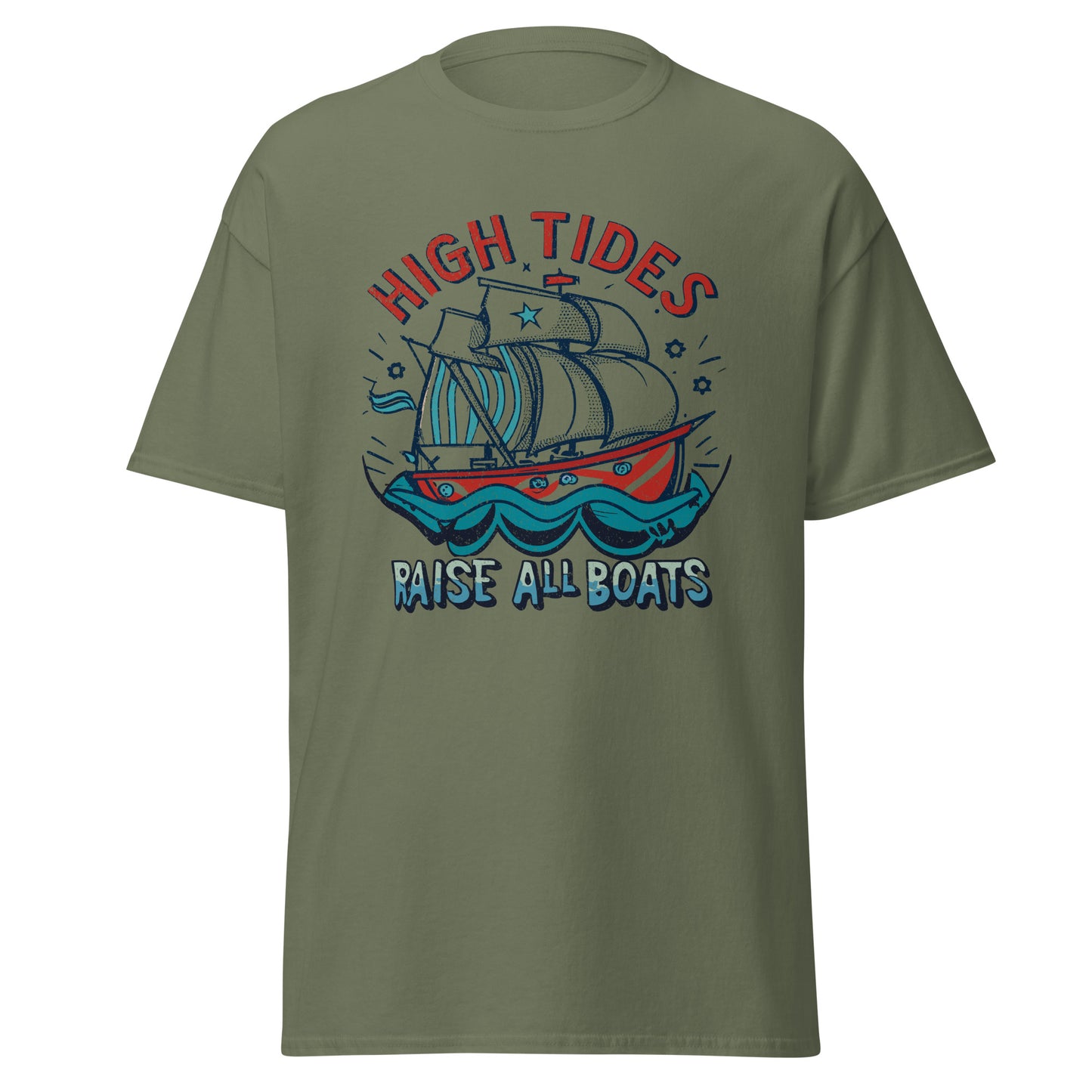 "High Tides Raise All Boats' Graphic T Shirt