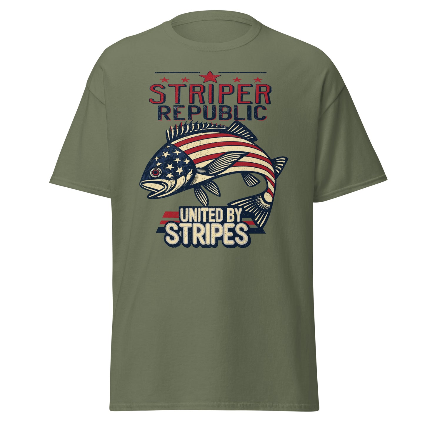 'United by Stripes' Striper Graphic T Shirt