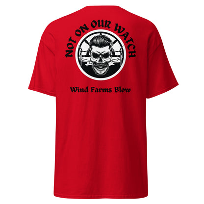 'Wind Farms Blow' Stop Coastal Wind Farming Graphic T Shirt