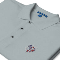 'Conservative Fisherman' Signature Striper Logo Men's Premium Polo