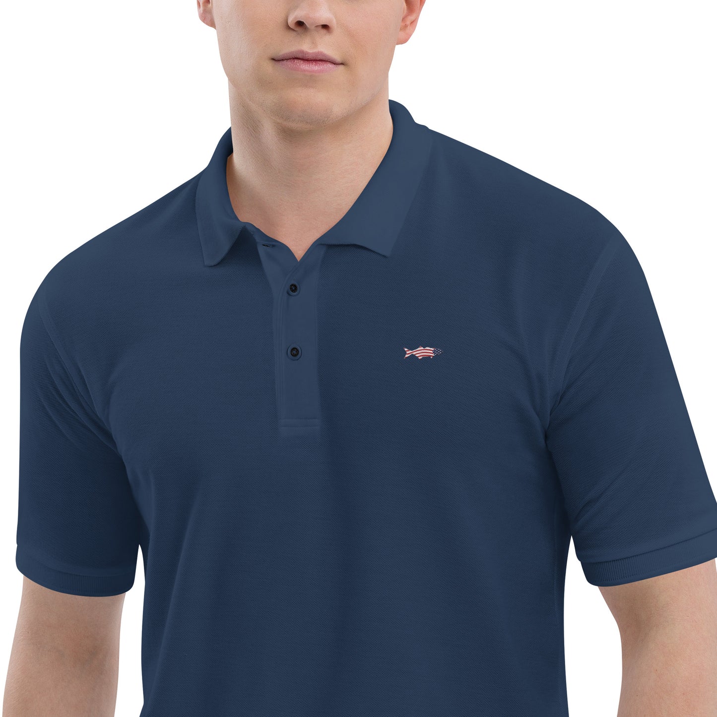 'American Bluefish' Fishermen's Premium Polo