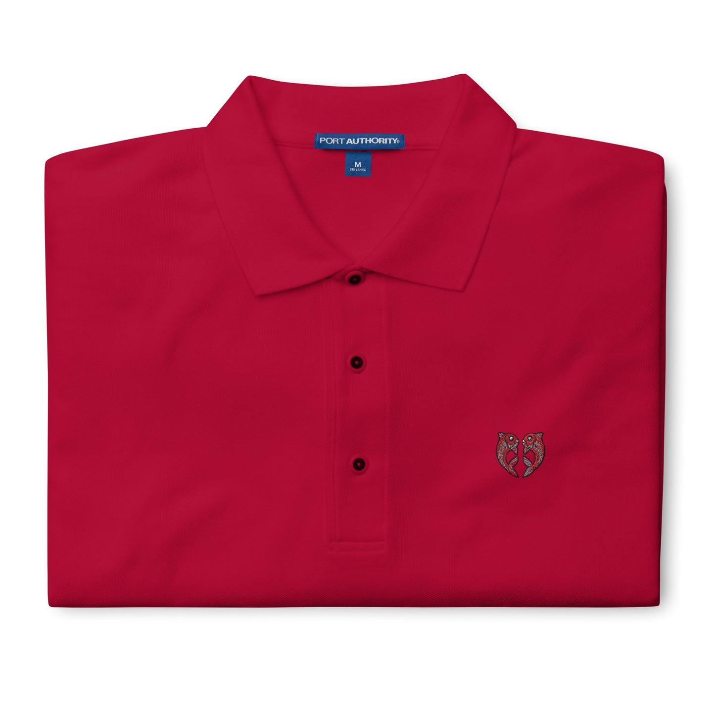 'Kissing Fish' Men's Premium Polo for Valentines Day