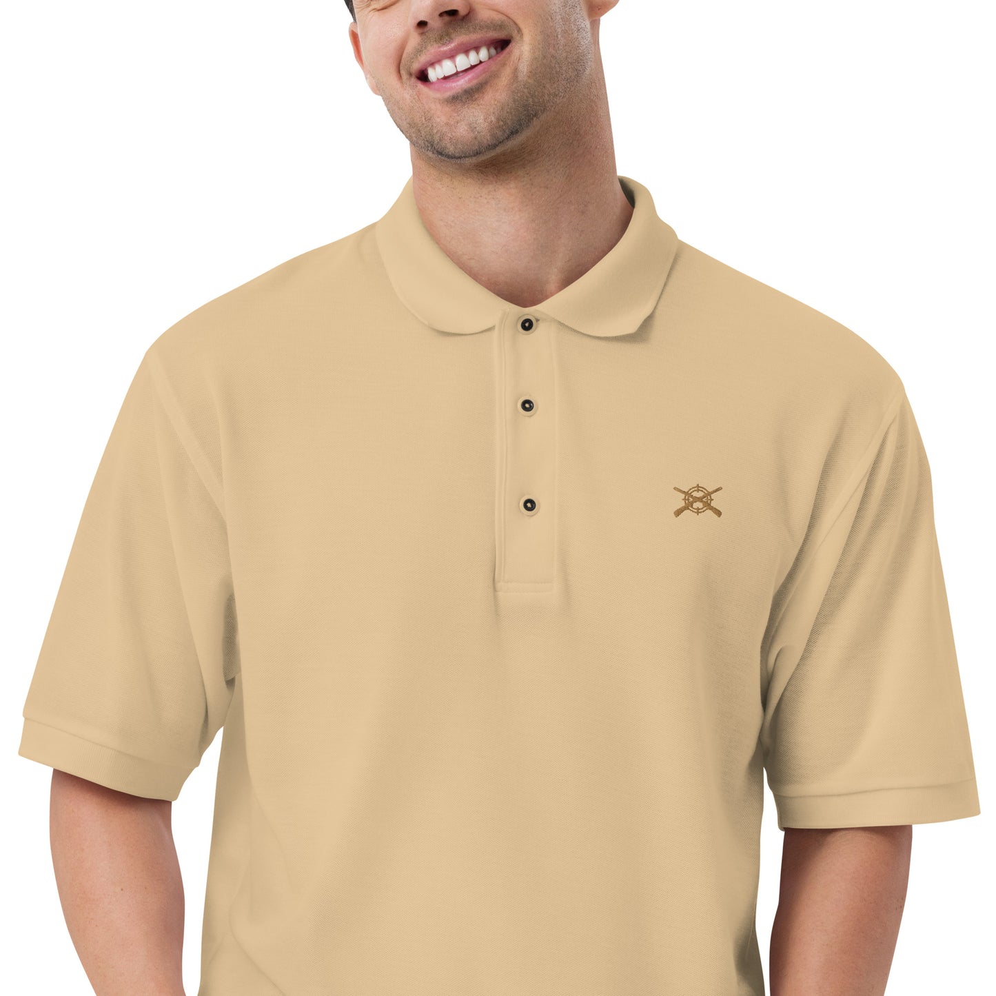 'Shotguns and Crosshairs' Men's Premium Polo