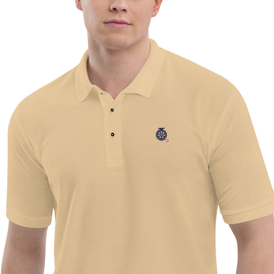 'Fly Fishing Reel' Men's Premium Polo